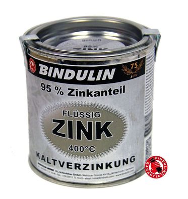 Bindulin Flüssig-Zink 125 ml Dose Silber Zink-Ausbesserungsfarbe 111,20€ / L