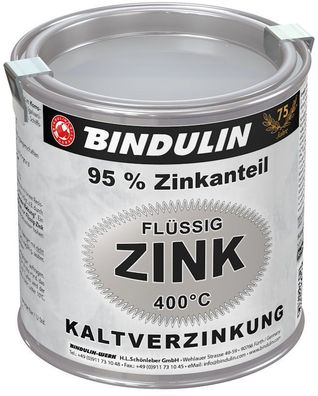 Bindulin Flüssig-Zink 750 ml Dose Silber Zink-Ausbesserungsfarbe 49,20€ / L