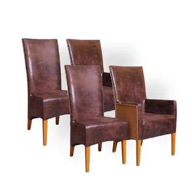 2x Set Stuhl Paris Esszimmerstuhl Armlehnenstuhl Küchenstuhl Loom Domus Ventures