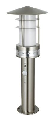 Standlampe ERIS BWG 50cm Sockelleuchte LED E27 Edelstahl Bewegungsmelder Garten