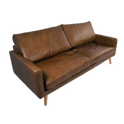 Arnum Sofa 3 Sitzer Design Ledersofa Cuba Braun Vintage Leder Möbel Couch 3er