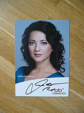 RBB Fernsehmoderatorin Madeleine Wehle - handsigniertes Autogramm!!!