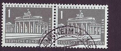 Berlin 1956 140 (Paar) Brandenburger Tor - gestempelt