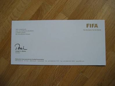 FIFA Chef Joseph S. Blatter - Autogramm!!!