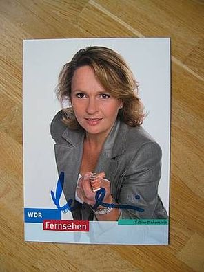 WDR Fernsehmoderatorin Sabine Binkenstein Autogramm!