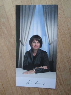 Schweiz Bundesrätin Doris Leuthard - handsigniertes Autogramm!!!