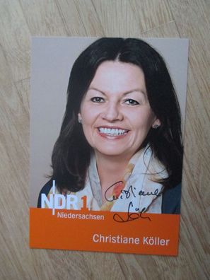 NDR Moderatorin Christiane Köller - handsigniertes Autogramm!!!