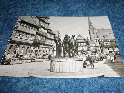 3032/ Ansichtskarte-Quedlinburg-Marktplatz