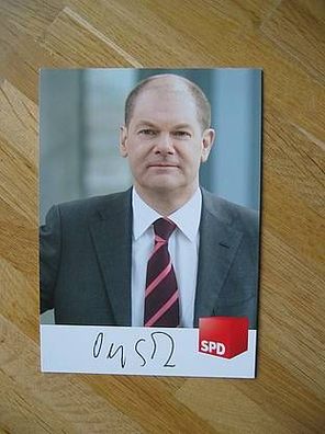 Bundesminister Bürgermeister Hamburg SPD Olaf Scholz - Autogramm!!!