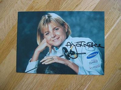 Fechten Olympiasiegerin Anja Fichtel - handsigniertes Autogramm!!!