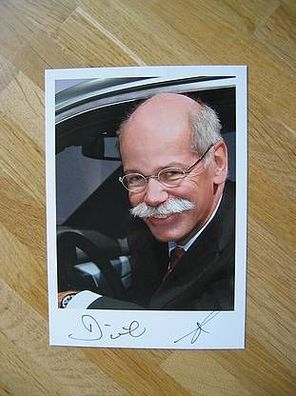 Daimler Chef Dr. Dieter Zetsche - handsigniertes Autogramm!!!