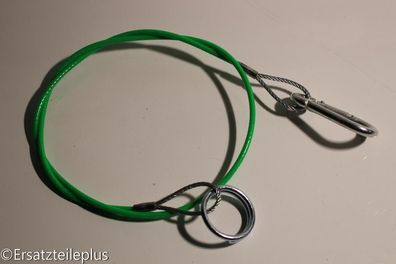Abreißseil 1050 mm grün Ring/ Karabinerhaken Abrißseil Fangseil Sicherungsseil