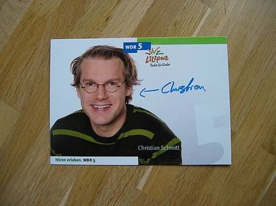 WDR Moderator Christian Schmitt - hands. Autogramm!