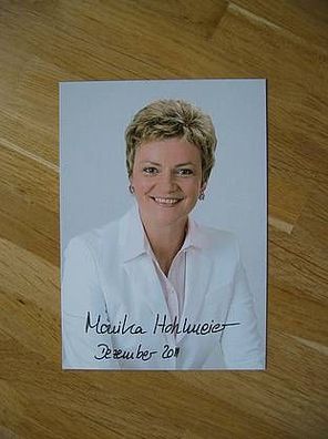CSU Franz Josef Strauß Tochter Monika Hohlmeier - handsigniertes Autogramm!!!