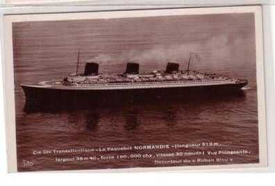 46653 Ak französischer Postdampfer "Normandie" um 1920