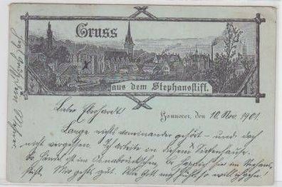 49628 Ak Gruß aus dem Stephansstift Hannover 1901