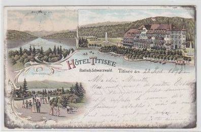 49596 Ak Litho Hotel Titisee Badisch. Schwarzwald 1898