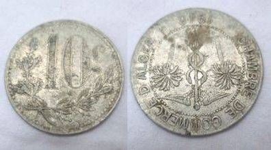 Algerien Chambre DE Commerce D'ALGER 10 Centimes 1918