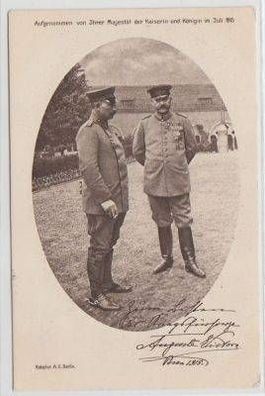 47682 Ak Kaiser Wilhelm II und Hindenburg 1915