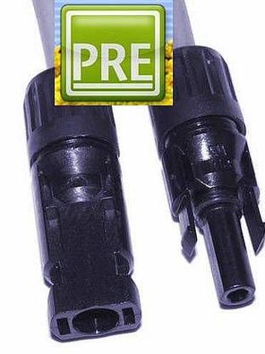 Steckersatz MC4 Stecker und Buchse für Kabel 4-6mm². prehalle