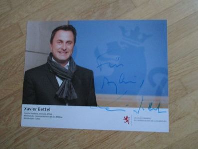 Premierminister des Großherzogtums Luxemburg Xavier Bettel - handsign. Autogramm!!!