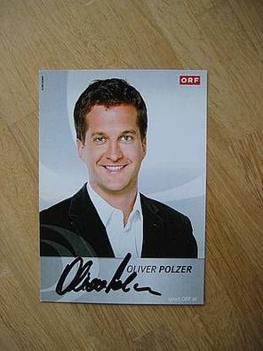 ORF Fernsehmoderator Oliver Polzer - handsigniertes Autogramm!!!