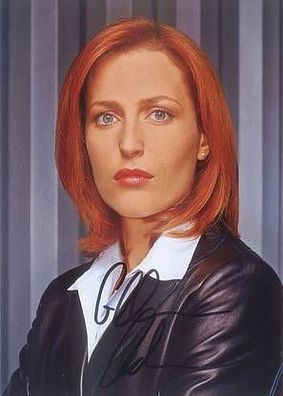 Original Autogramm Gillian Anderson Akte X