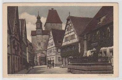48281 Ak Rothenburg o. Tauber Rödergasse um 1910
