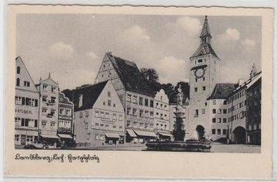 48838 Ak Landsberg Lech Hauptplatz m. Geschäften um 1940