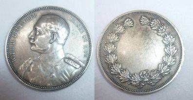 schöne Medaille Wilhelm II Deutscher Kaiser um 1900