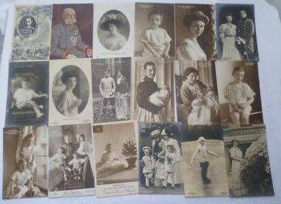 90 Ansichtskarten Adel Monarchie Kaiserhaus um 1910