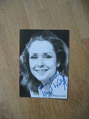 Schauspielerin Margit Wolff - handsigniertes Autogramm!