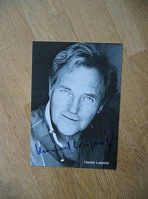 Schauspieler Harald Leipnitz handsigniertes Autogramm!!