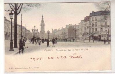 50105 Ak Antwerpen Avenue du Sud et Gare du Sud 1905