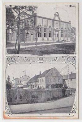 49332 Ak Gruß vom Gasthaus zur Turnhalle Holzhausen 1910