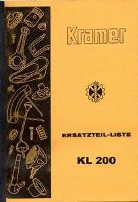 Ersatzteilliste Kramer KL 200, Dieselschlepper, Landtechnik, Trecker, Traktor