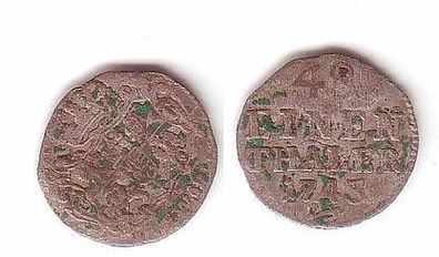 1/48 Taler Silber Münze Sachsen 1743 FWoF
