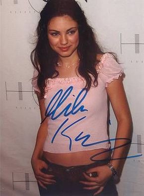 Original Autogramm MILA KUNIS auf HGF