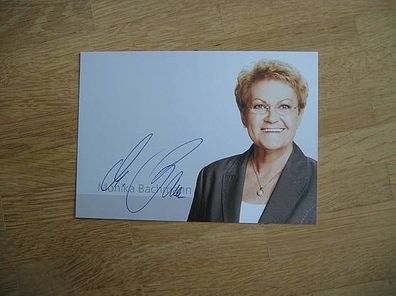Saarland Ministerin Monika Bachmann hands. Autogramm!!!