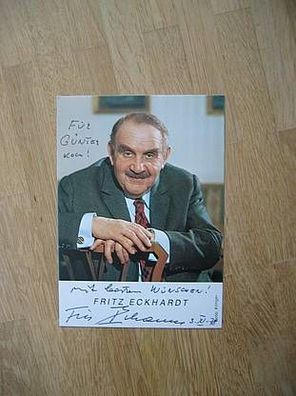 Schauspieler Fritz Eckhardt handsigniertes Autogramm!!!