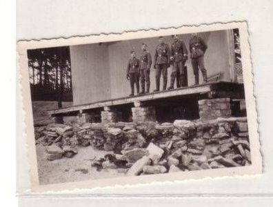 03247 Foto Deutsche Soldaten Infanteristen Ruine 2. WK