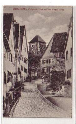 47401 Ak Dinkelsbühl Wethgasse Weißer Turm um 1910