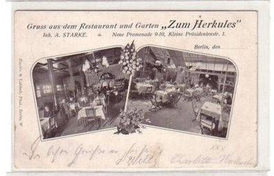 49241 Ak Berlin Restaurant u. Garten "Zum Herkules" 1901
