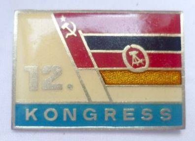 DDR Abzeichen 12. Kongreß Deut. Sowjetischen Freundschaft