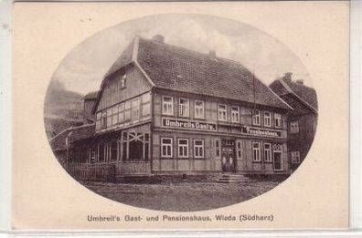 48910 Ak Umbreits Gast-/ Pensionshaus Wieda Südharz um1920