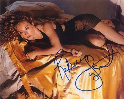 SEXY Original Autogramm Rebecca Gayheart auf Großfoto (COA)