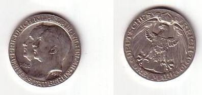 3 Mark Silbermünze Preussen Universität Berlin 1910