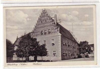 40221 Ak Mühlberg (Elbe) Rathaus um 1930
