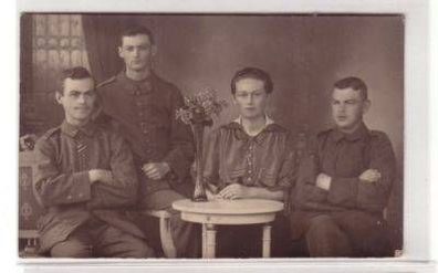 49532 Foto Ak Soldaten Infanterie Regiment XIX 32, 1918