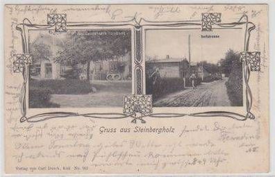 03146 Mehrbild Ak Gruß aus Steinbergholz 1906